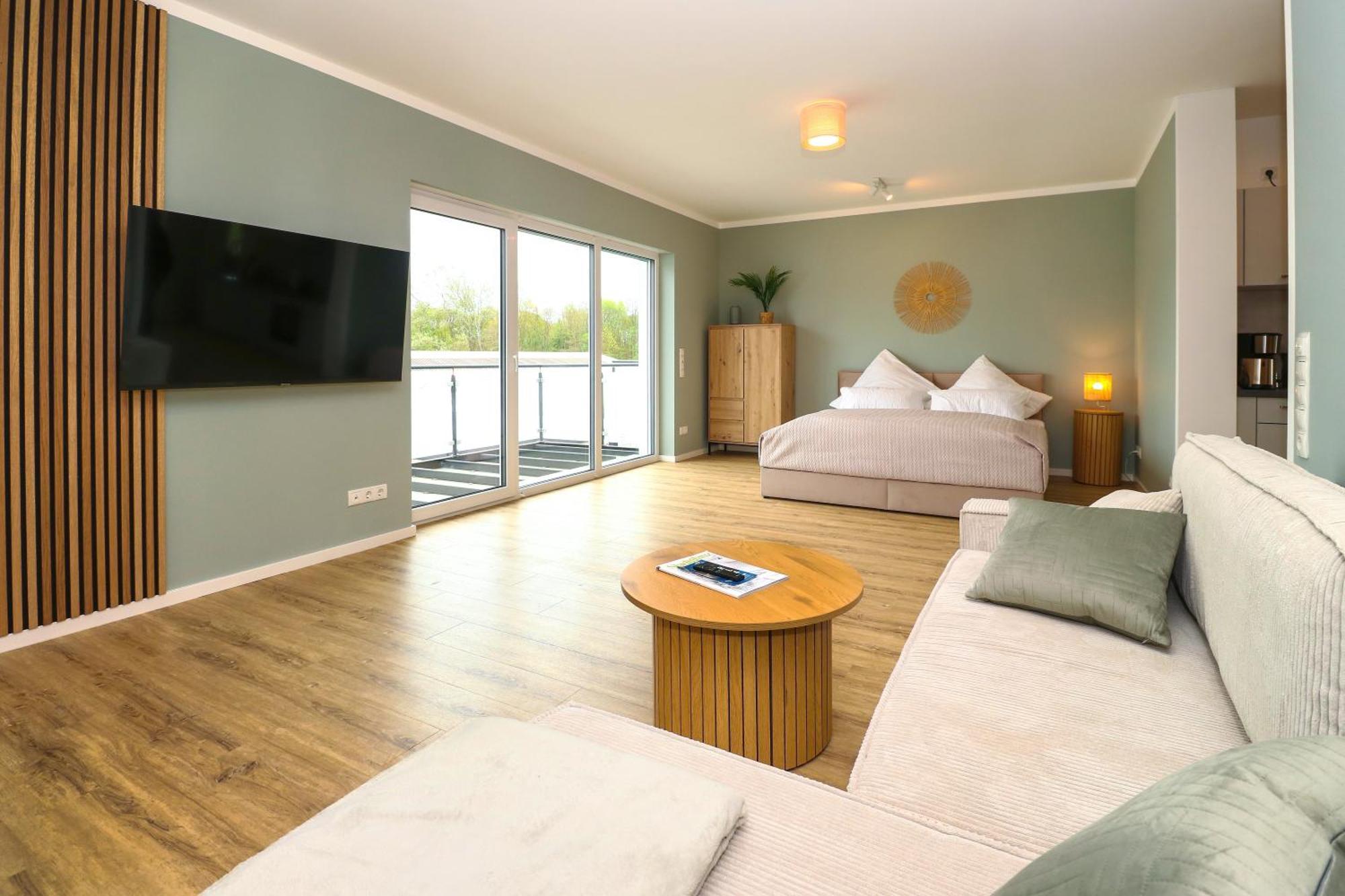 Lightplace - Moderne Apartments In Braunschweig - Balkon - Netflix - Am Kanal Bagian luar foto